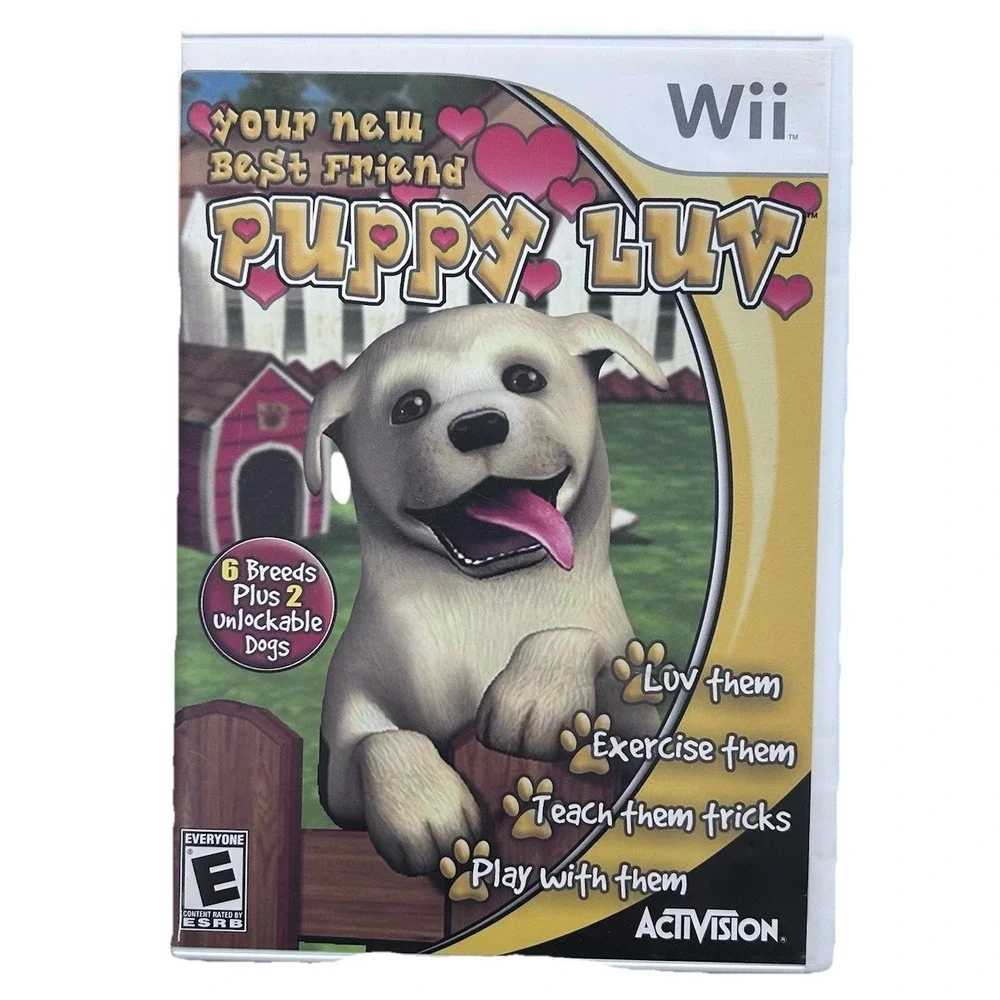 Puppy Luv Nintendo Wii, 2007 Complete With Manual Tested & Works